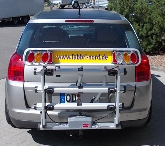 Fabbri Nr.6201945 Bici Exclusiv Deluxe 3, Heckträger für 3 Fahrräder - Montage an AHK