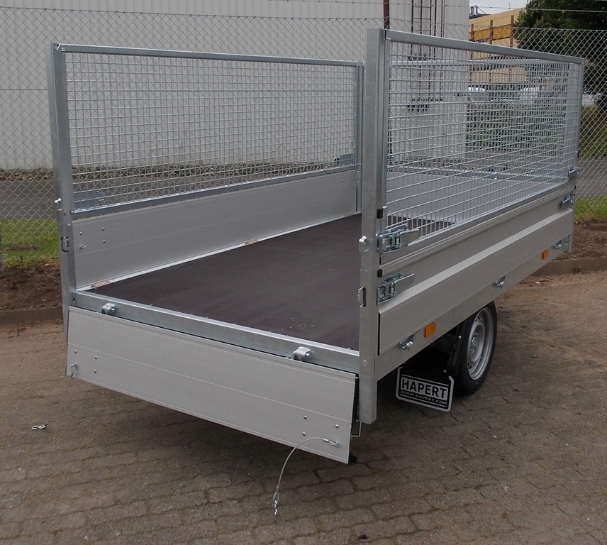 Hapert Cobalt Hb 1 260x150cm 1500kg Heckkipper Mit Gitteraufsatz Pkw Anhanger Von Kroger Fahrzeugbau Anhanger Gunstig Kaufen