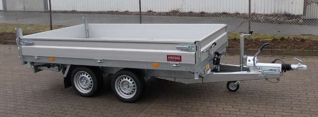 Hapert Cobalt HM-2 Multi, 305x180cm, Dreiseitenkipper mit Rampen und Stützen, e- und Handpumpe, 3500KG zul. GG