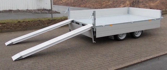 Hapert Cobalt HM-2 Multi, 305x180cm, Dreiseitenkipper mit Rampen und Stützen, e- und Handpumpe, 3500KG zul. GG