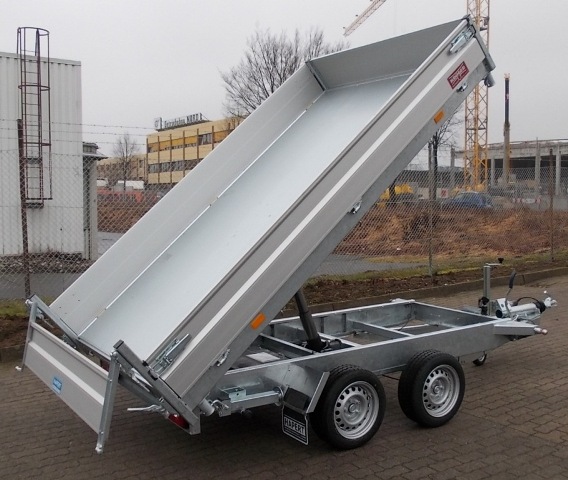 Hapert Cobalt HM-2 Multi, 305x180cm, Dreiseitenkipper mit Rampen und Stützen, e- und Handpumpe, 3500KG zul. GG