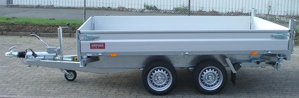 Hapert Cobalt HM-2 Ferro, 305x180cm, Dreiseitenkipper mit Rampen und Stützen, e- und Handpumpe, 3500KG zul. GG