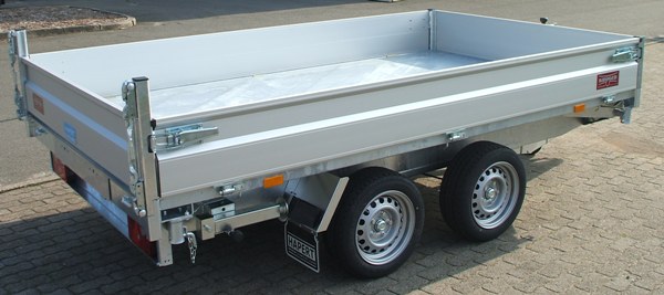 Hapert Cobalt HM-2 Ferro, 305x180cm, Dreiseitenkipper mit Rampen und Stützen, e- und Handpumpe, 3500KG zul. GG