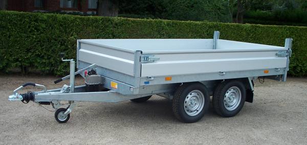 Hapert Cobalt HB-2, 280x160cm, Heckkipper mit Handpumpe, 2000KG zul. GG