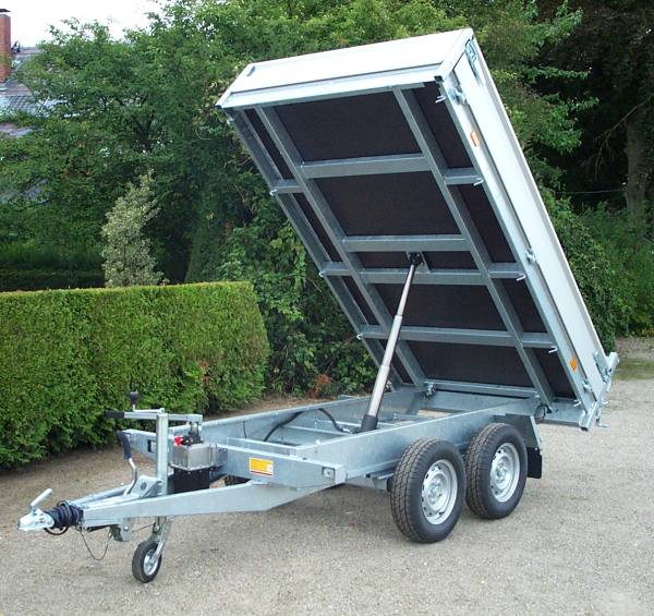 Hapert Cobalt HB-2, 280x160cm, Heckkipper mit Handpumpe, 2000KG zul. GG