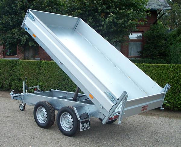 Hapert Cobalt HB-2, 280x160cm, Heckkipper mit Handpumpe, 2000KG zul. GG