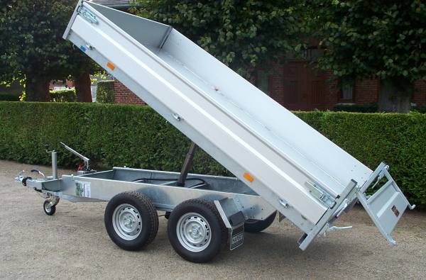 Hapert Cobalt HB-2, 305x160cm, Heckkipper mit Handpumpe, 2700KG zul. GG