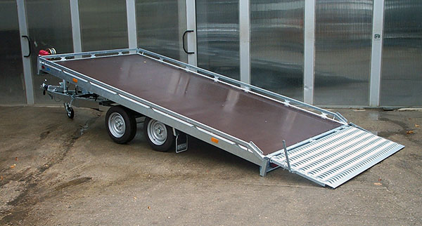 Hapert Indigo HT-2 Tansporter, 405x201cm, mit Reling, 2700KG zul. GG