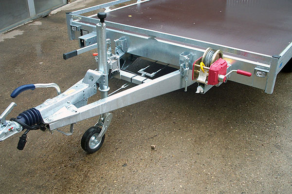 Hapert Indigo HT-2 Tansporter, 405x201cm, mit Reling, 2700KG zul. GG