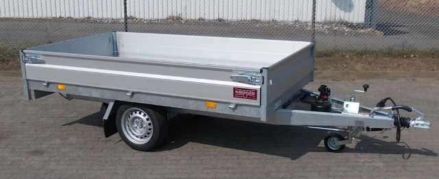 HAPERT Cobalt HB-1, 260x150cm, 1500KG zGG, Heckkipper mit Handpumpe, Bereifung: 195/50R13C