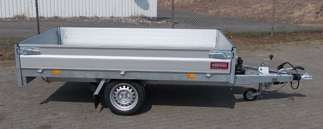 HAPERT Cobalt HB-1, 260x150cm, 1500KG zGG, Heckkipper mit Handpumpe, Bereifung: 195/50R13C