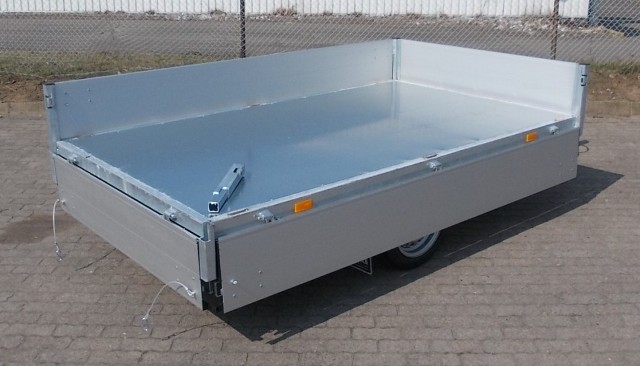 HAPERT Cobalt HB-1, 260x150cm, 1500KG zGG, Heckkipper mit Handpumpe, Bereifung: 195/50R13C