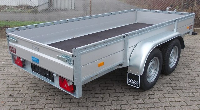 Hapert Azure L-2, 350x150cm, Alubordwände, Leitergestell, 2700KG zul. GG