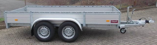 Hapert Azure L-2, 350x150cm, Alubordwände, Leitergestell, 2700KG zul. GG