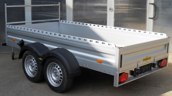 Humbaur HA 203015 mit Lochreling und Leitergestell, 2000kg, 303x150cm, Einmaliger Abverkaufspreis