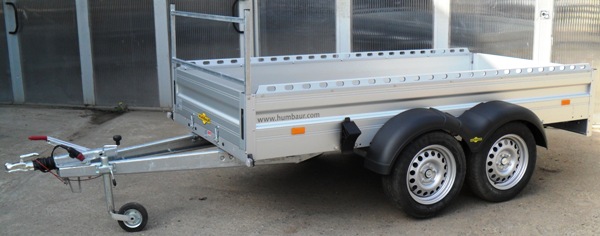 Humbaur HA 203015 mit Lochreling und Leitergestell, 2000kg, 303x150cm, Einmaliger Abverkaufspreis