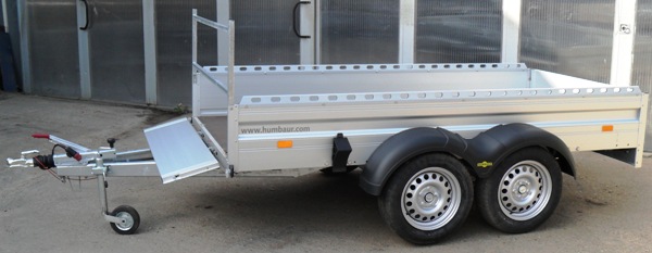 Humbaur HA 203015 mit Lochreling und Leitergestell, 2000kg, 303x150cm, Einmaliger Abverkaufspreis