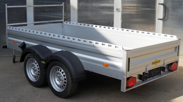 Humbaur HA 253015 mit Lochreling und Leitergestell, 2000kg zGG, 303x150cm, Einmaliger Abverkaufspreis