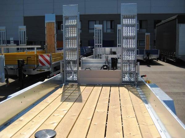 Humbaur Tieflader HS 504020 BS, 5000kg GG , stehende Auffahrampen