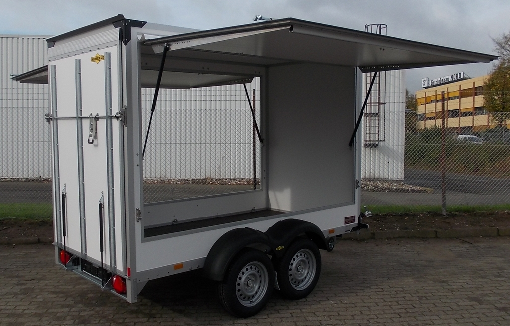 Humbaur Hk 253015 20p Mit Auffahrrampe Und Seitlichen Verkaufsklappen Pkw Anhanger Von Kroger Fahrzeugbau Anhanger Gunstig Kaufen