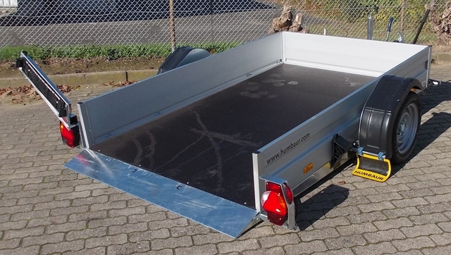 Humbaur HKT 182515 S gebremster Absenkanhänger mit 35cm Bordwänden und Tempo 100