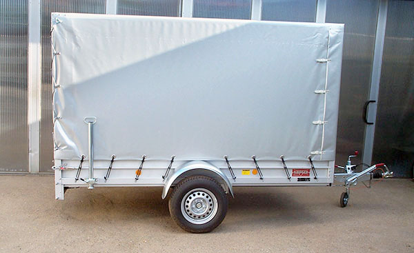 Koch 150.300.13 mit Hochplane 180cm lichte Innenhöhe + 2 Heckstützen