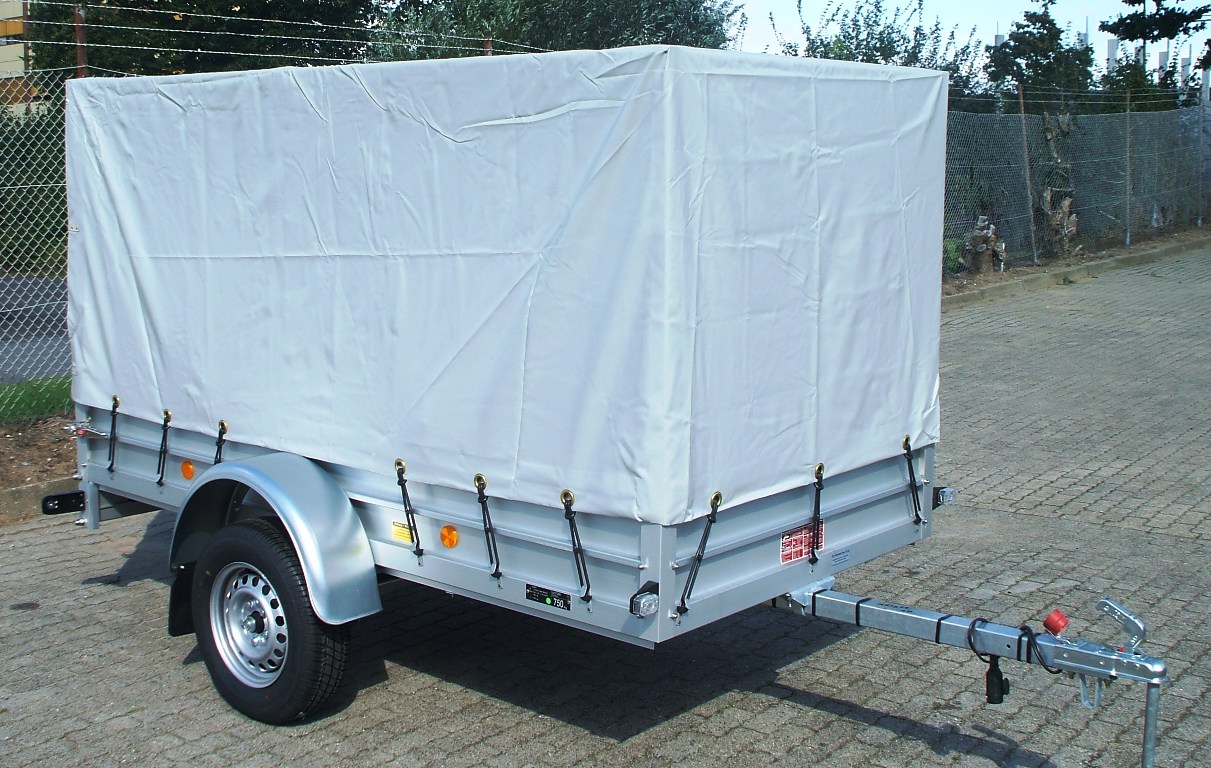 Koch U4 Alu Mit Originaler Koch Hochplane H Line 130cm Innenhohe In Grau Pkw Anhanger Von Kroger Fahrzeugbau Anhanger Gunstig Kaufen