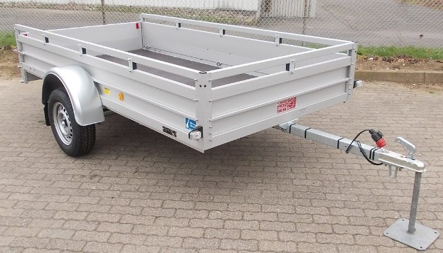Koch U7 - Aluanhänger mit Reling und 6 Zurrösen, 750kg, 300x150cm