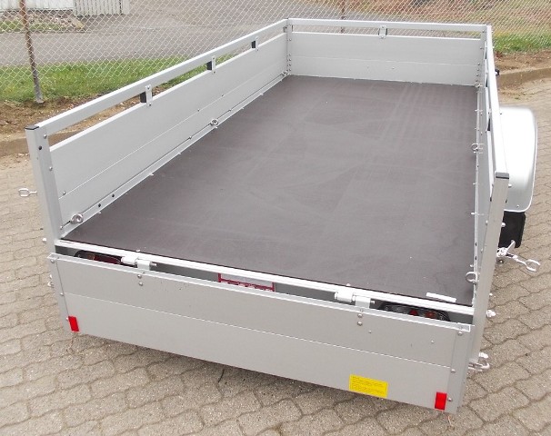 Koch U7 - Aluanhänger mit Reling und 6 Zurrösen, 750kg, 300x150cm