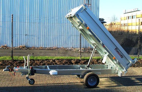 Heckkipper Pongratz RK 2300/15 G-AL 1500kg mit Handpumpe, Bereifung 10Zoll