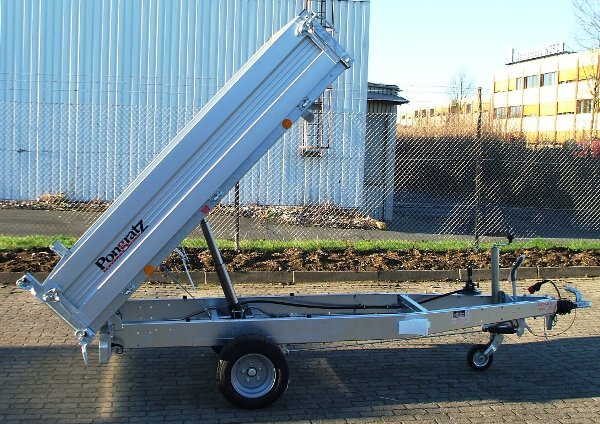Heckkipper Pongratz RK 2300/15 G-AL 1500kg mit Handpumpe, Bereifung 10Zoll