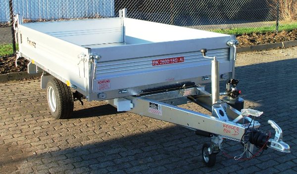 Heckkipper Pongratz RK 2600/15 G-AL 1500kg mit Handpumpe, Bereifung 10Zoll