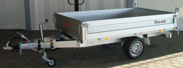 Heckkipper Pongratz RK 2600/15 G-AL 1800kg mit E- und Handpumpe, Bereifung 13Zoll