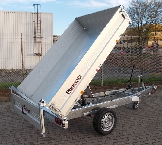 Heckkipper Pongratz RK 2300/15 G-AL 1800kg mit Handpumpe, Bereifung 13Zoll