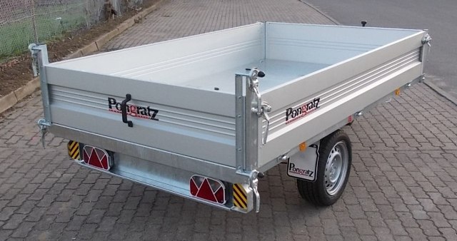 Heckkipper Pongratz RK 2600/15 G-AL 1800kg mit Handpumpe, Bereifung 13Zoll