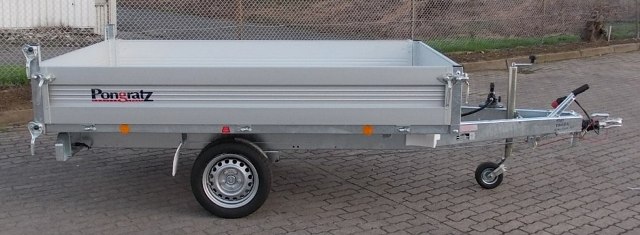 Heckkipper Pongratz RK 2600/15 G-AL 1800kg mit Handpumpe, Bereifung 13Zoll