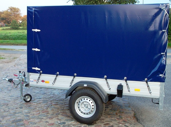 * Saris MP 255 133 1350 1, 1350KG zGG, 255x133x150cm mit KRÖGER ProfiLine Hochplane in blau