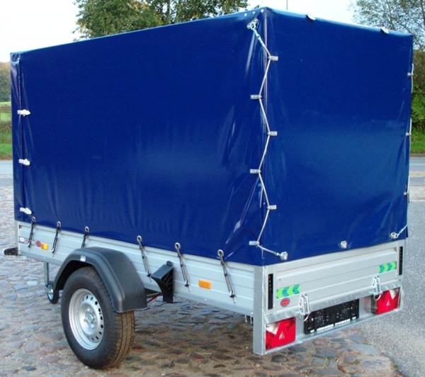 * Saris MP 255 133 1350 1, 1350KG zGG, 255x133x150cm mit KRÖGER ProfiLine Hochplane in blau
