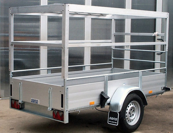 Saris BMG 120T Mc Alu mit Plane 140cm lichte Innnenh�he + 2 Heckst�tzen