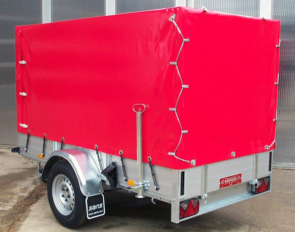 Saris BMG 120T Mc Alu mit Plane 140cm lichte Innnenhöhe + 2 Heckstützen