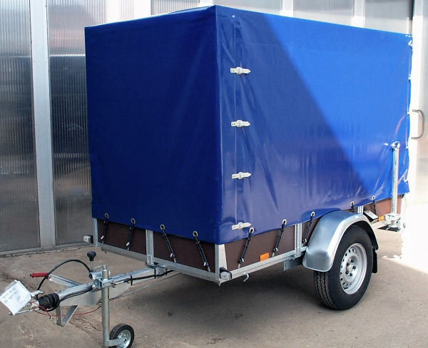 Saris H200 mit Hochplane 170cm lichte Innenh�he St�tzrad + 2xHeckst�tzen