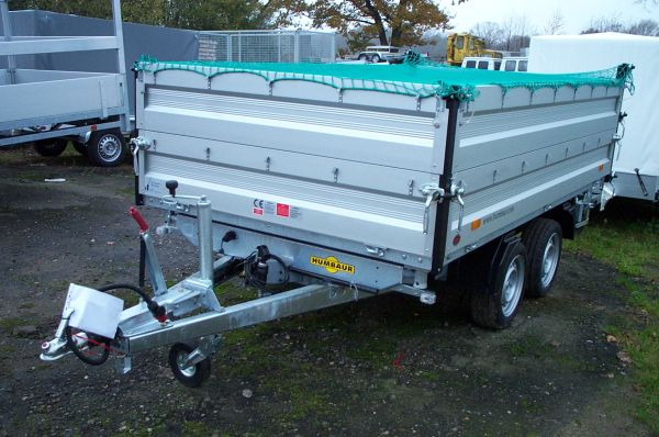 Bordwandaufsatz 350 mm hoch, pendelbar f�r Humbaur HTK 314x175cm Ladema� mit Aluw�nden