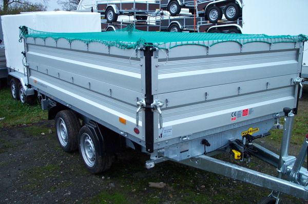 Bordwandaufsatz 350 mm hoch, pendelbar f�r Humbaur HTK 314x175cm Ladema� mit Aluw�nden