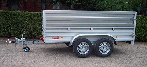 Aufsatzbordw�nde 50cm hoch Alu roh f�r Koch Anh�nger 125x300, 250x150 und 150x300