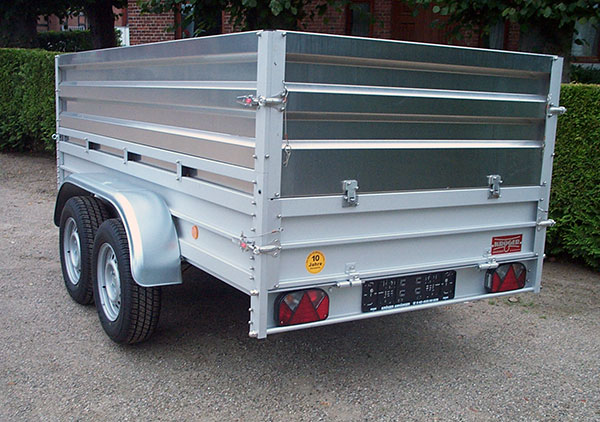 Aufsatzbordw�nde 50cm hoch Alu roh f�r Koch Anh�nger 125x300, 250x150 und 150x300