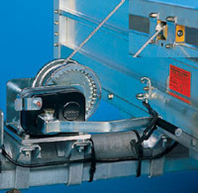 Seilwinde 950kg mit Seil, Windenkonsole und Umlenkrolle