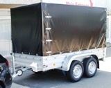 (Bild von Alutrail 26 T 31.16, 2600kg zGG, mit 180 cm Hochplane profiline, Lademae  310x155x180cm Tempo 100, V-Zuggabel)