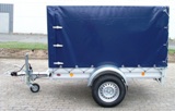 Alutrail 12 B 22.12 mit profiline Hochplane 140cm Innenhhe, dunkelblau, 1200 kg zGG, Lademae: 216x115x140cm