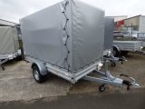 Alutrail 14 B 31.16 mit V-Zuggabel, 1400KG zGG,  310x155x180cm, mit Hochplane, Alubordw�nde und Aluboden, mit Tempo 100