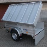 (Bild von Alutrail 12 D 22.12,  1200kg zGG, Lademae 216x114x57cm  Aluboden, Tempo 100, Deckelquertrger, Automatikttzrad, Zurranker)